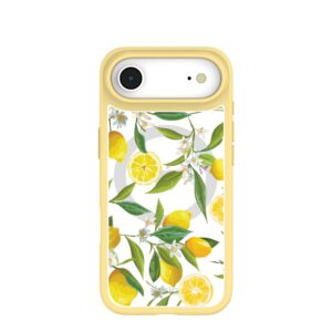 Clear Lemon Bloom iPhone Air Case With Sunbeam Ridge (MagSafe included)
